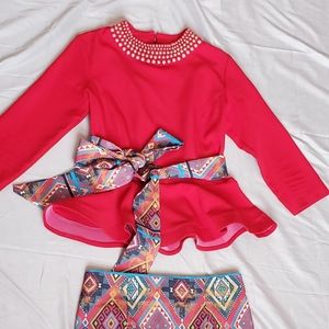 Women skirt suit with tree pieces